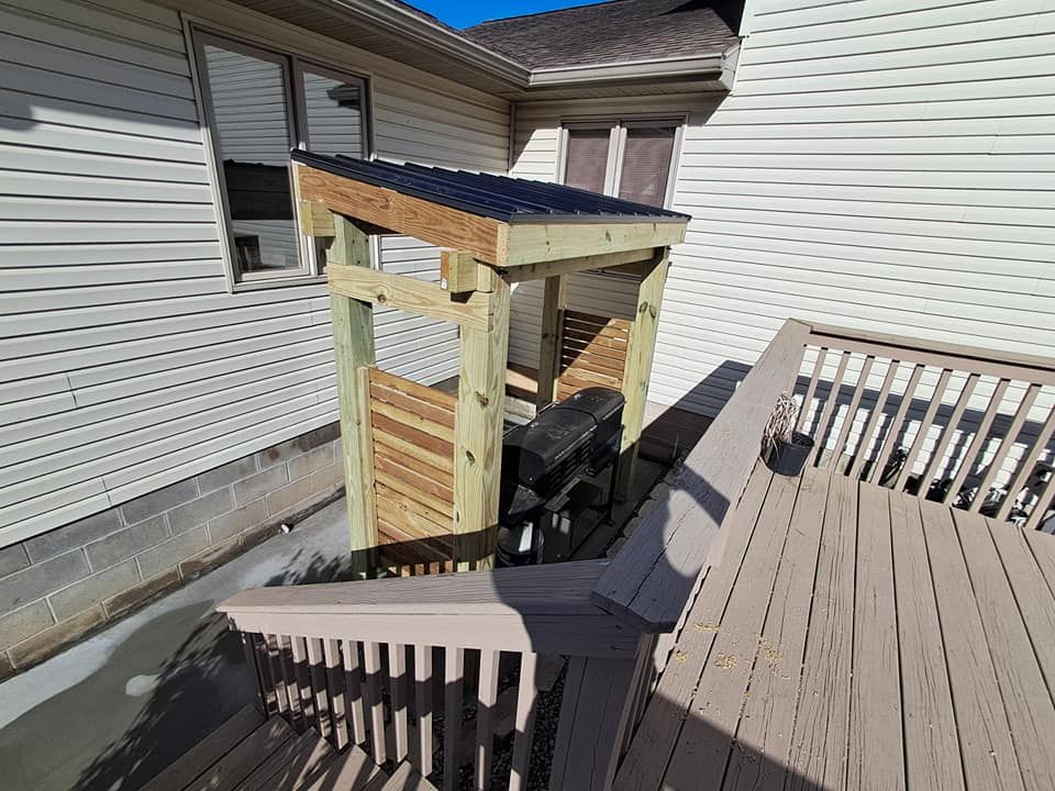 Concrete pad and Grill Hut for Dead Tree General Contracting in Carbondale, Illinois