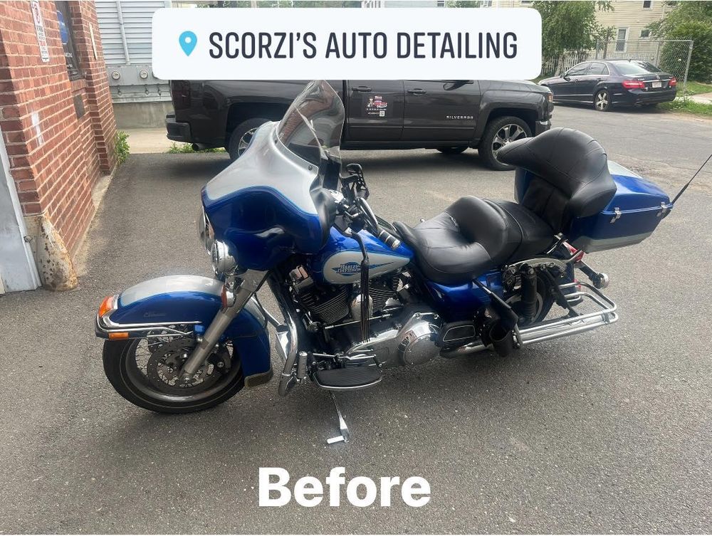 Motorcycle Detailing for Scorzi’s Auto Detailing in Easthampton, MA