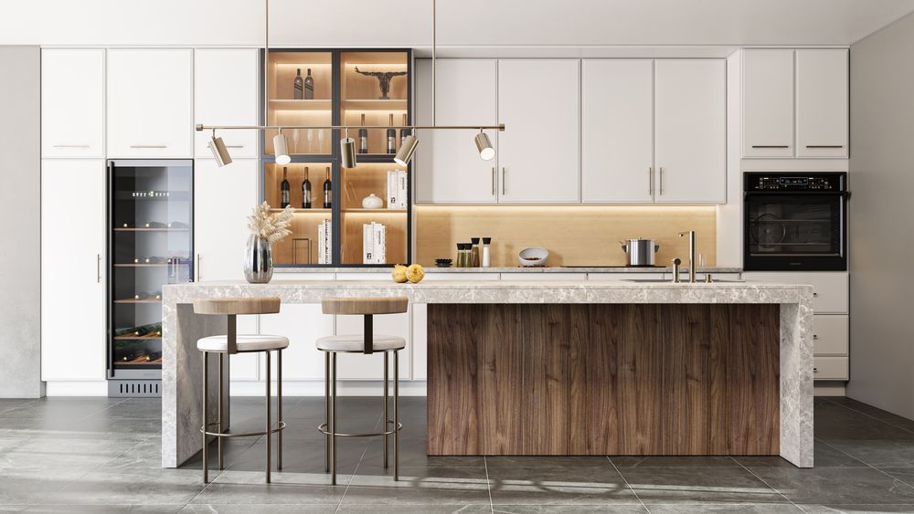 Transform your space with our Highland Milano Cabinets, offering sleek designs and top-quality craftsmanship for modern kitchens and bathrooms, ensuring both style and functionality that perfectly suits your home renovation needs. for Cutting Edge Kitchen Cabinets LLC  in Hollis, NY