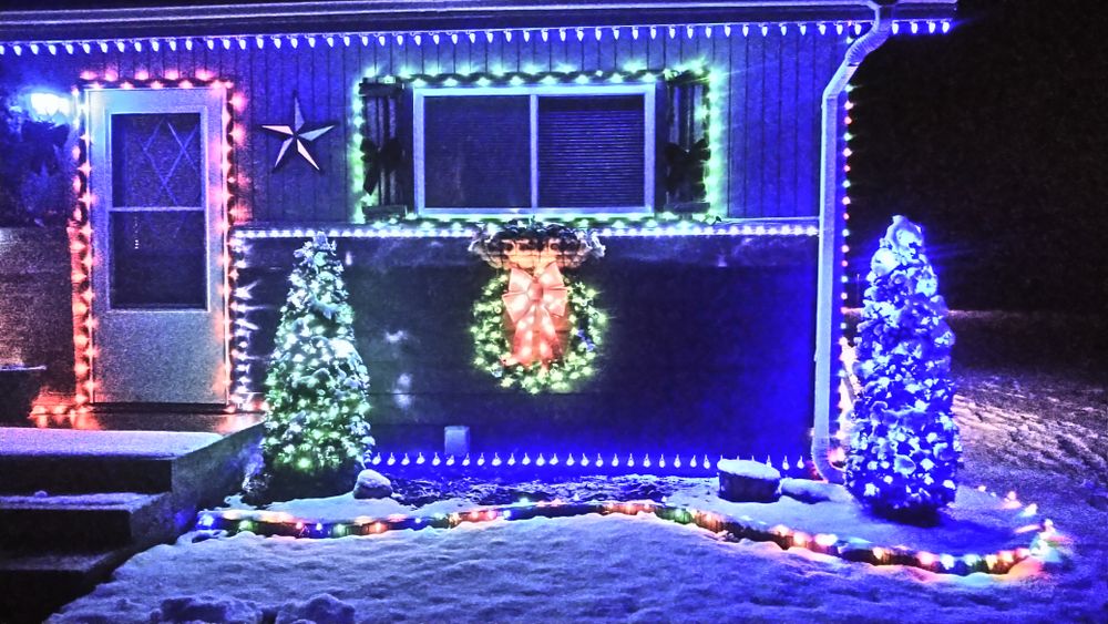 Holiday Lighting for LLS Property Solutions in Big Rapids, MI