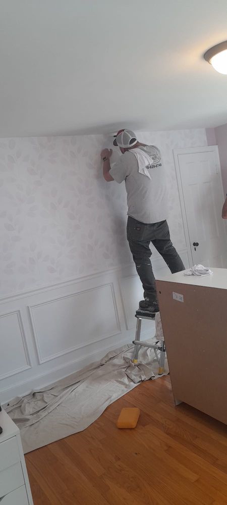 Wallpaper Install for JT's Painting in Schenectady, NY