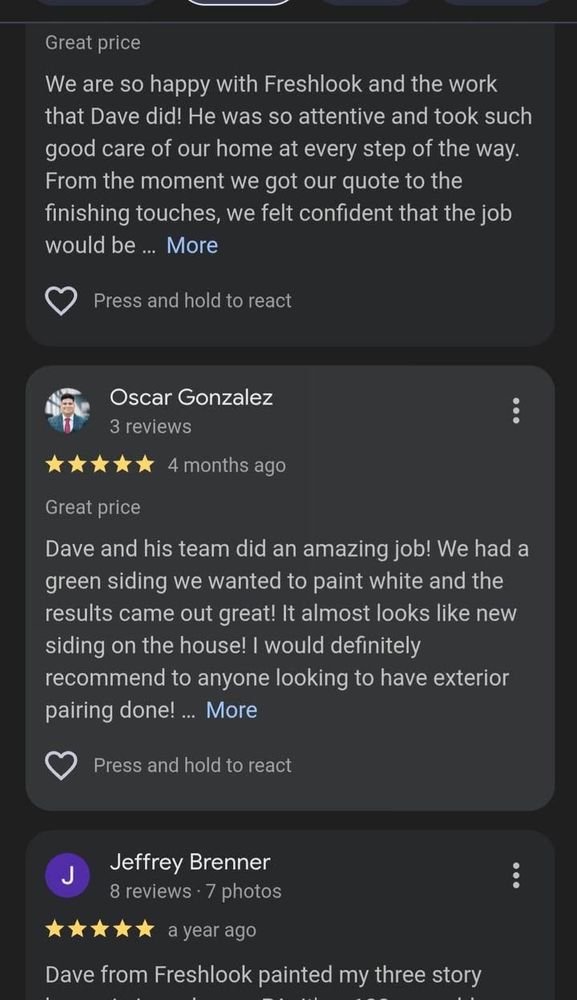 All Photos for Freshlook Painting LLC in Springfield, PA