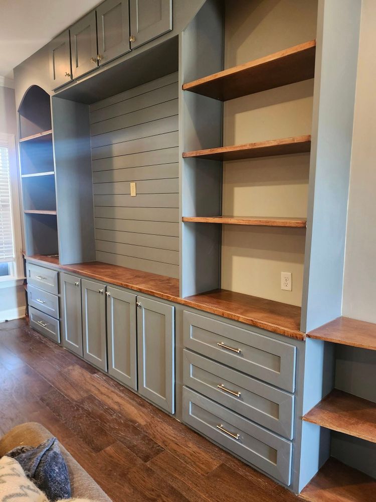 Cabinet Refinishing refreshes your kitchen or bathroom by restoring existing cabinets with professional sanding, repairs, and durable finishes, delivering a beautiful updated look faster and more affordably than replacement. for Conrad's Carpentry LLC in Olive Branch, MS