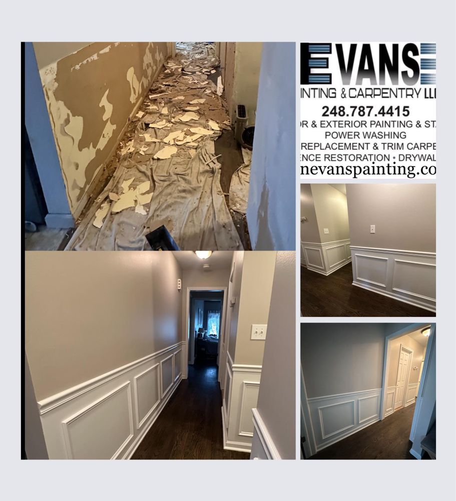 Interior Painting for Evans Painting & Carpentry LLC in Lake Orion, MI