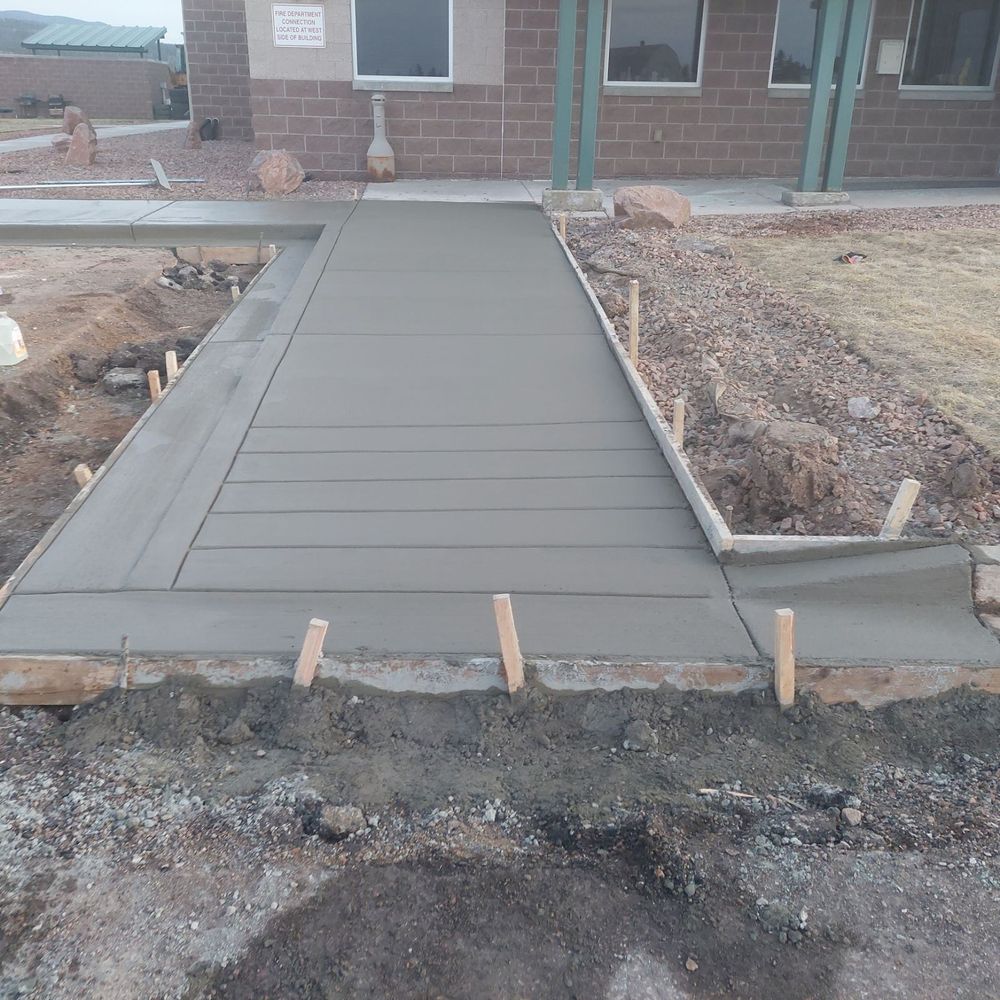 Sidewalk Installation for Co Custom Concrete and Overlays in Colorado Springs, CO