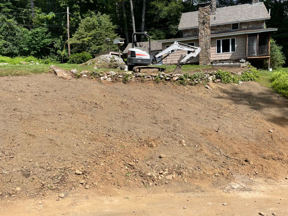 Professional excavation services for residential and commercial projects, including site prep, grading, land clearing, trenching, and drainage solutions. We deliver precise, efficient work to get your project built on a solid foundation. for MB Landscaping & Property Services LLC in Barkhamsted, CT