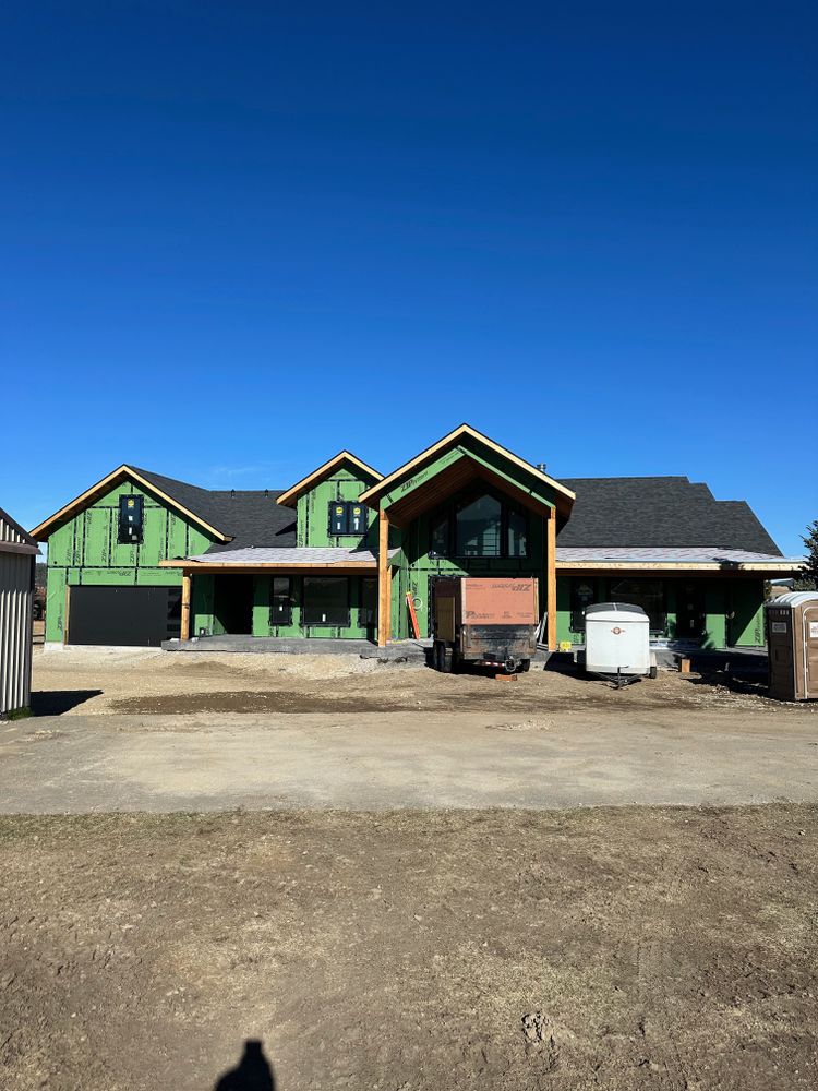 Framing for R&H Homes in Bozeman, MT