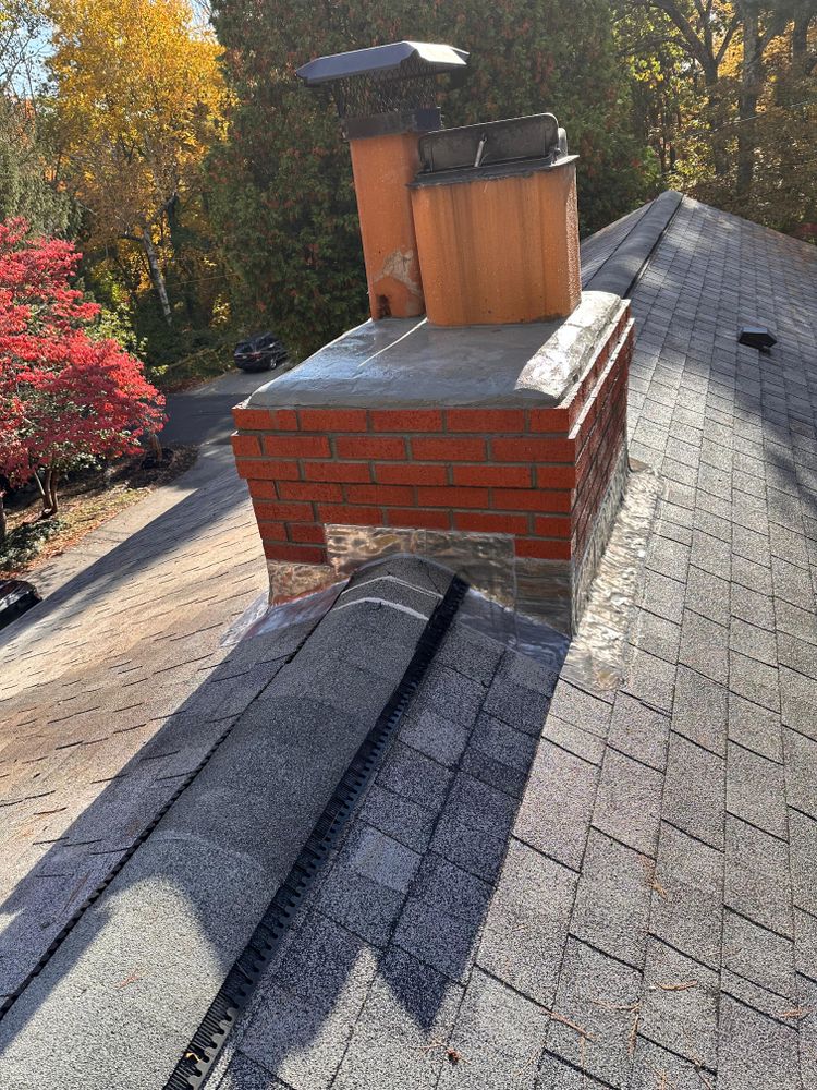 Chimney photos from restoration to new builds for All For U Roofing & Masonry in Boston, MA