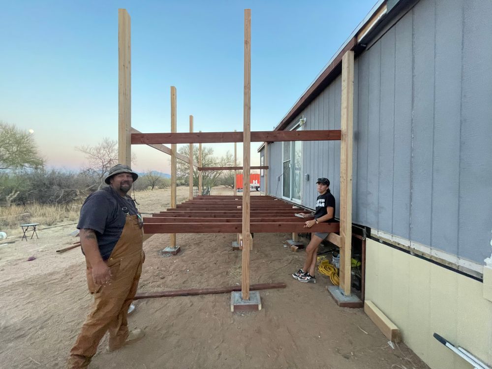 Deck builds for Arizona Home and Yard Solutions LLC in Vail, AZ
