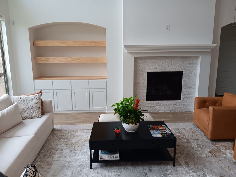 Built in cabinets / entertainment centers for MGD Remodeling in Cypress, TX