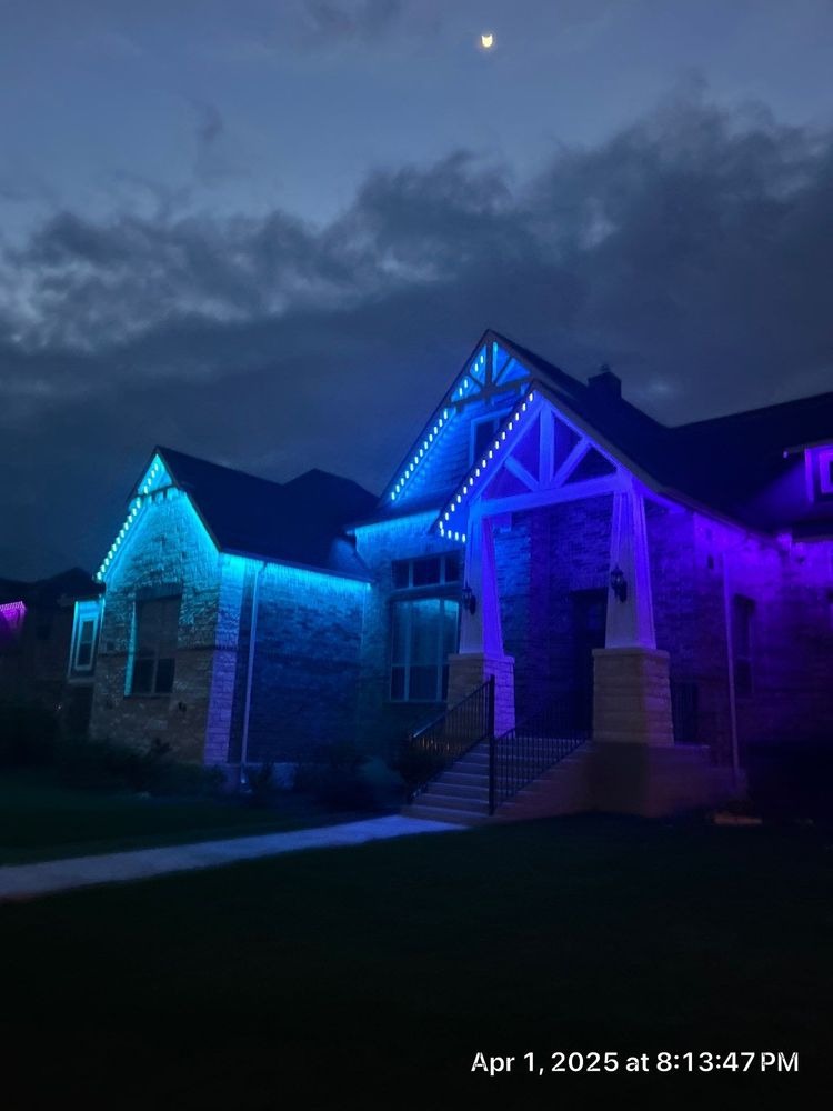 Permanent Holiday Lighting  for Light It Up AV and Turf in Keller, TX
