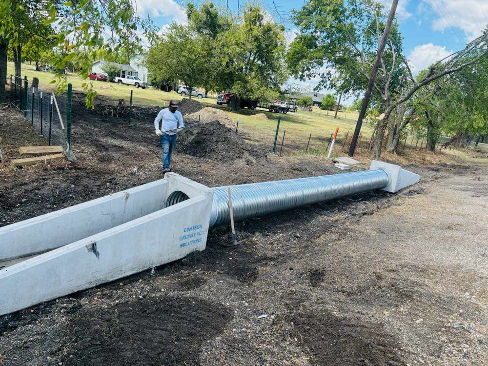 New Culvert Install for Sand And Gravel Solutions in Nevada, TX