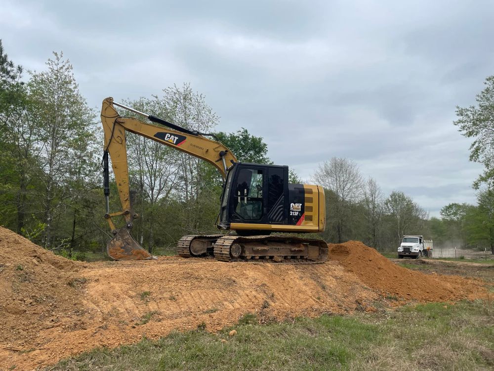 Excavating for Deriso Construction in Huffman, TX