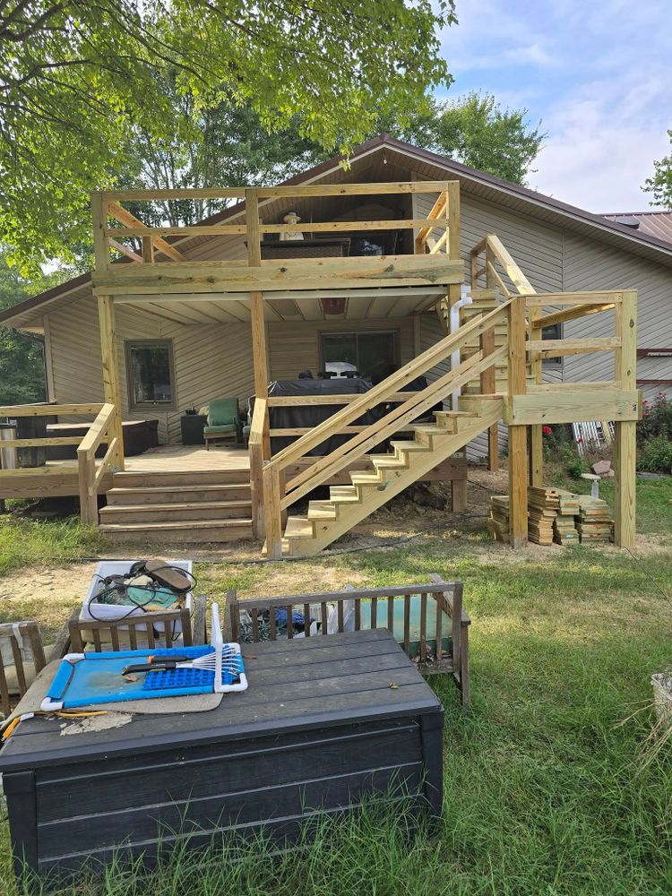 Our Deck Repair service revitalizes worn or damaged decks, ensuring safety and enhancing aesthetics. Trust our expert team to restore your deck's beauty, durability, and functionality for years of enjoyment. for The Handyman Viking in Dandridge, TN