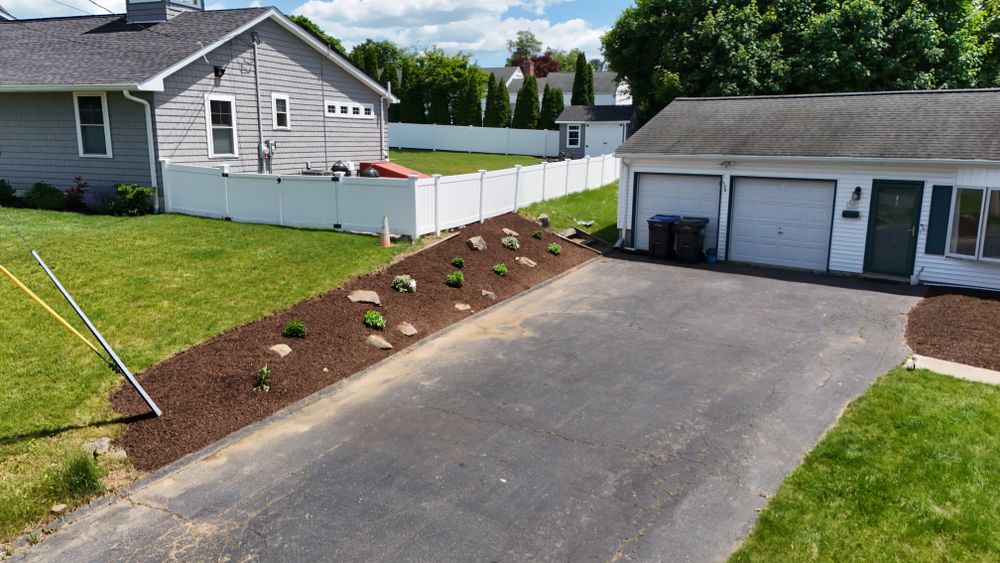 Landscape & Bed Design for Ace Landscaping in Trumbull, CT