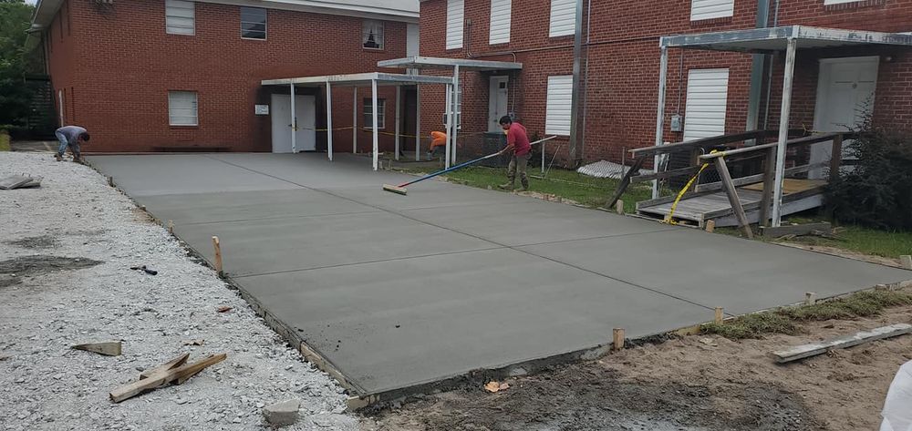 New Concrete for Herrera's Concrete & Pressure Washing Services in Fayetteville, NC