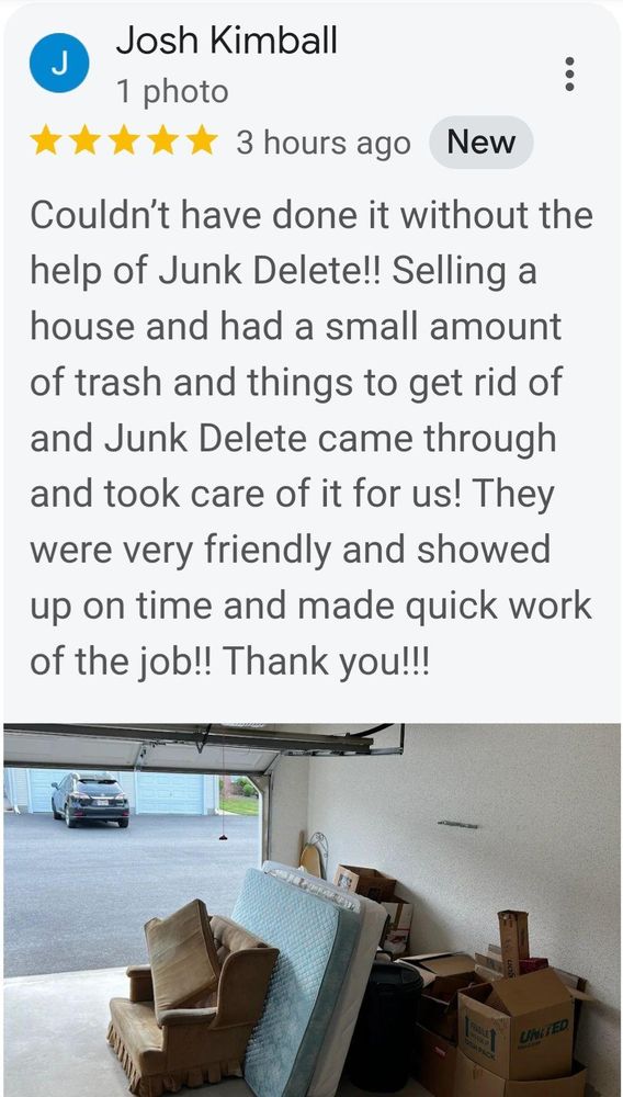 All Photos for Junk Delete Junk Removal & Demolition LLC in Southwick, MA