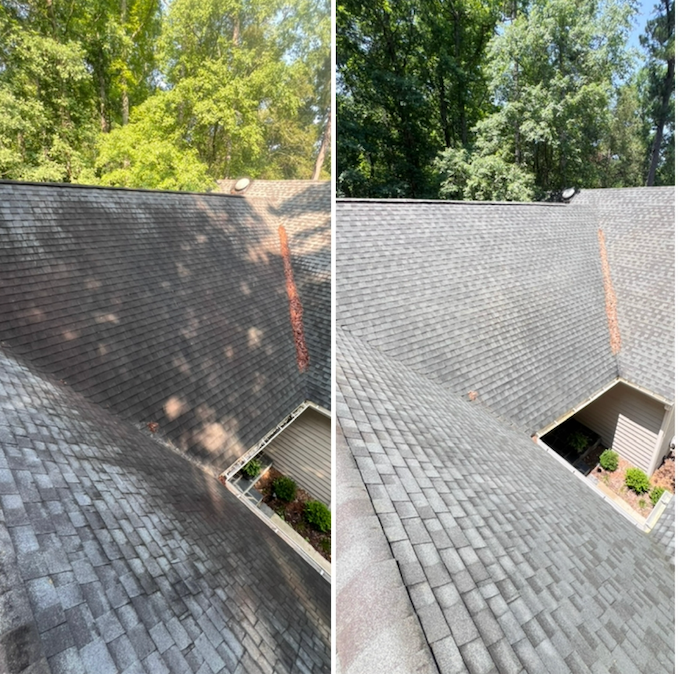 Our professional roof cleaning service uses advanced soft washing to safely remove moss, algae, and debris—protecting your investment and enhancing your home’s curb appeal with the best roof cleaning near me in central NC. for Critts Pressure Washing in Hillsborough, NC
