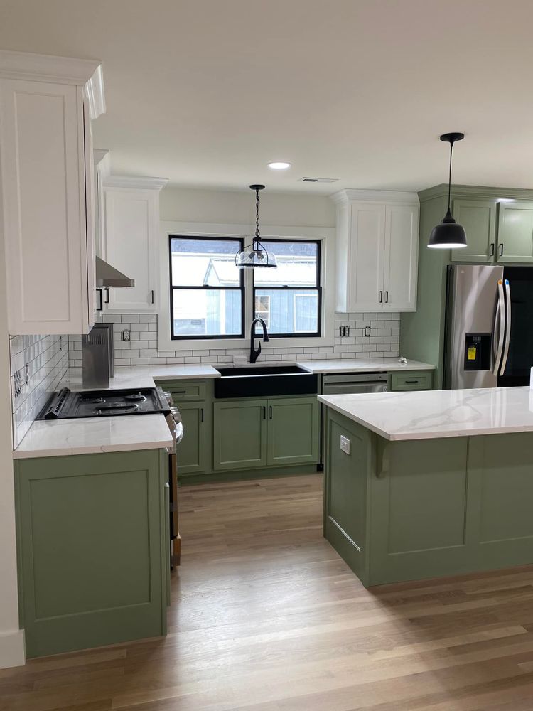 Revitalize your home with our Kitchen and Cabinet Refinishing service. We expertly restore surfaces to enhance beauty and extend lifespan with minimal disruption and cost compared to a complete replacement. for J-Coat Painting Co in Prestonsburg, KY