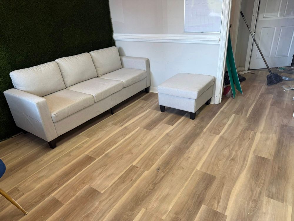 Discover our exceptional vinyl flooring services, offering stylish and durable options for every space. Transform your home with easy-to-maintain floors that combine elegance with practicality, tailored to fit your budget and lifestyle. for Premium Floors & Paint LLC in Norcross, GA