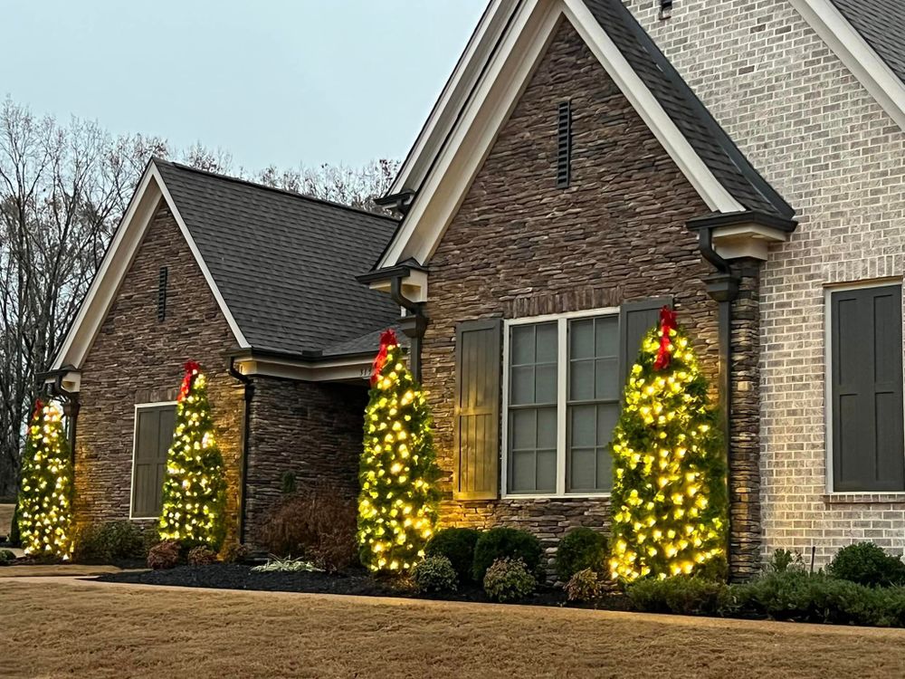 Christmas Lights for S3 Pro Services, LLC in Arlington, TN