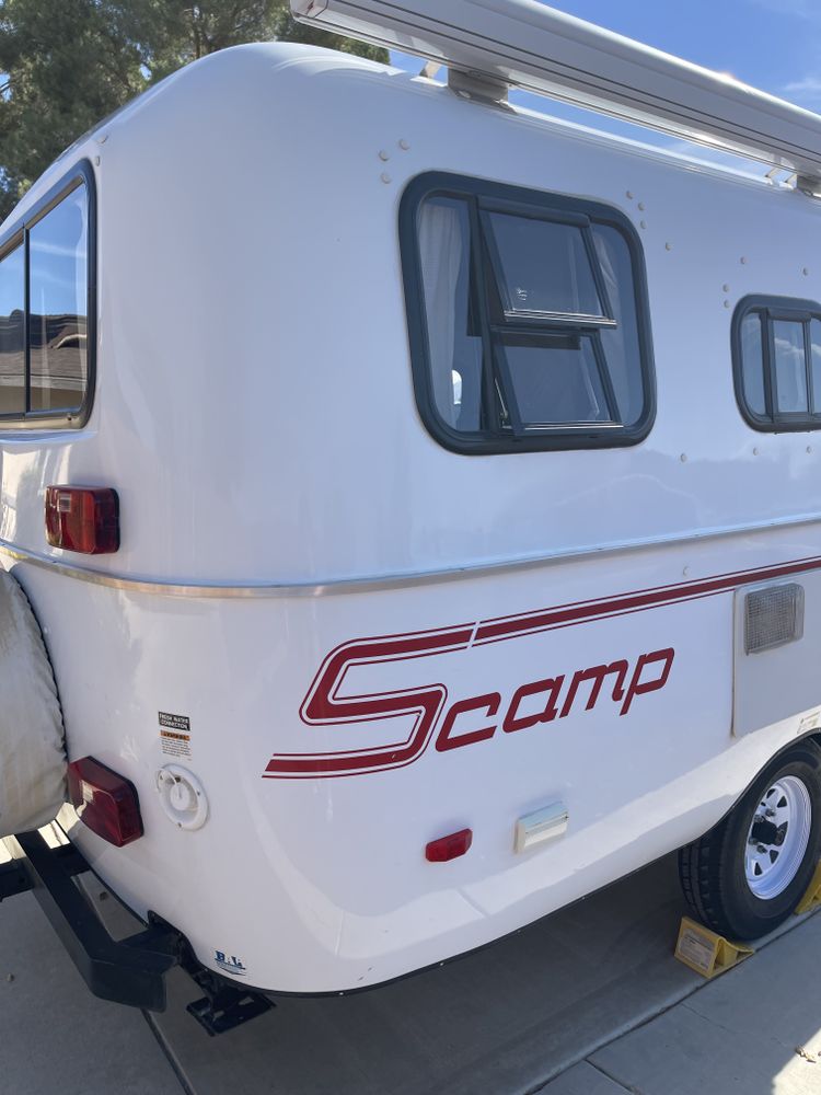 Scamp Travel Trailer for Mauka to Makai RV Renovations in Los Angeles, CA