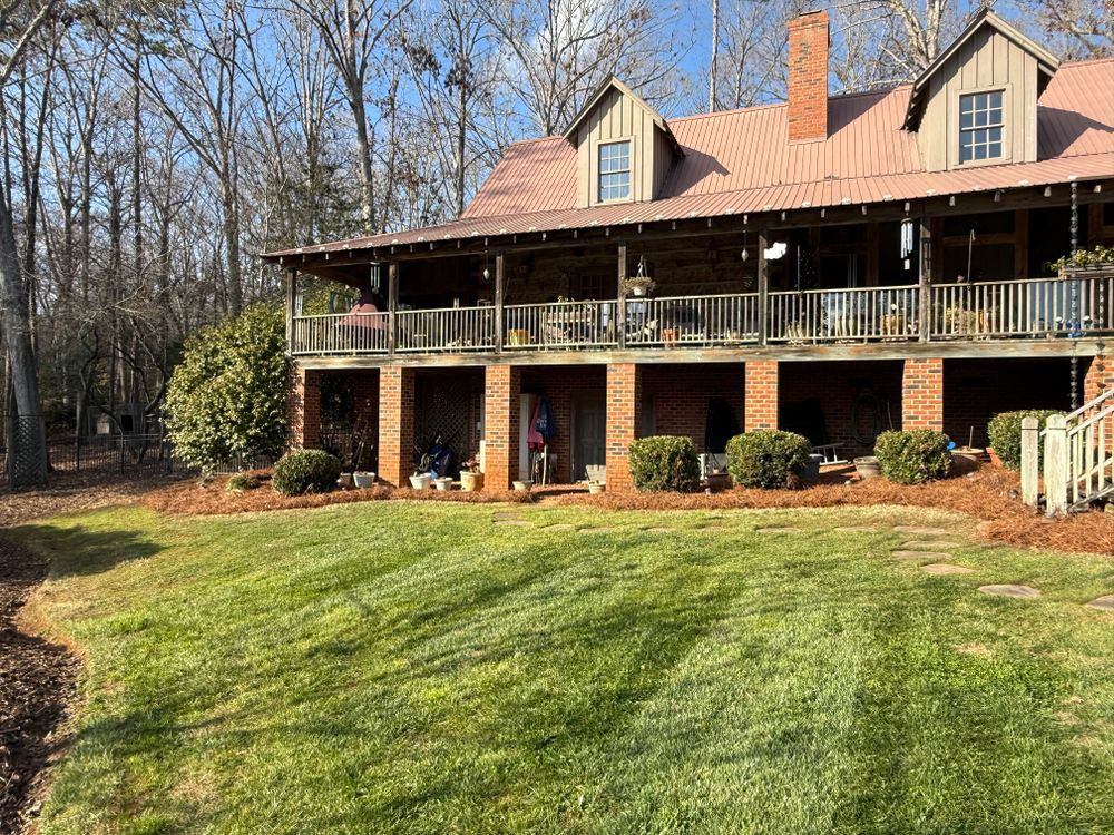 Pine Needle Installation  for Gallimore’s Lawn Care in Thomasville, NC