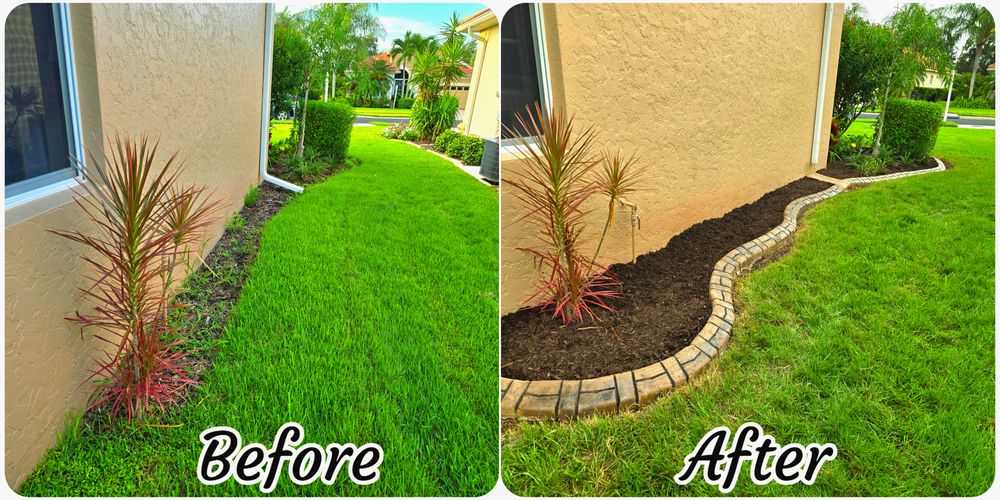 Before & After for AL Curbs in Cape Coral, FL