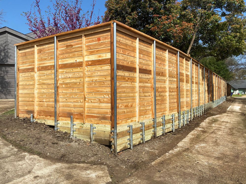 Retaining Walls for Walker Custom Exteriors in Dallas, TX