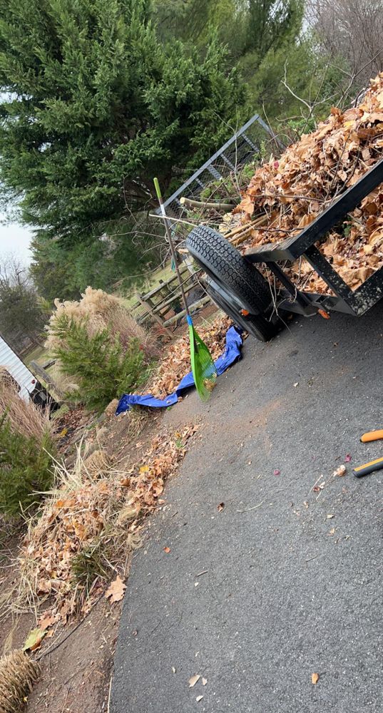 Our Fall Clean Up service ensures your yard looks pristine, with leaf removal, pruning, and garden bed cleaning to prepare your landscape for winter's arrival while enhancing curb appeal. for Ridgewood Lawn Care LLC in Fredericksburg, VA