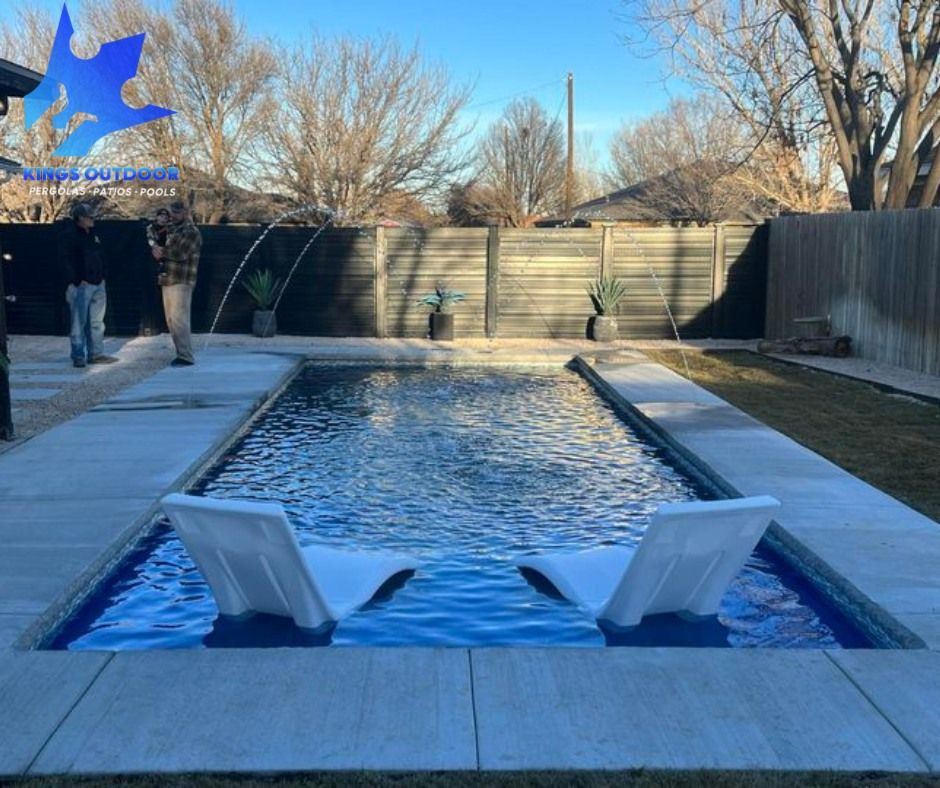 Custom Pool Construction for Kings Outdoor in Amarillo, TX