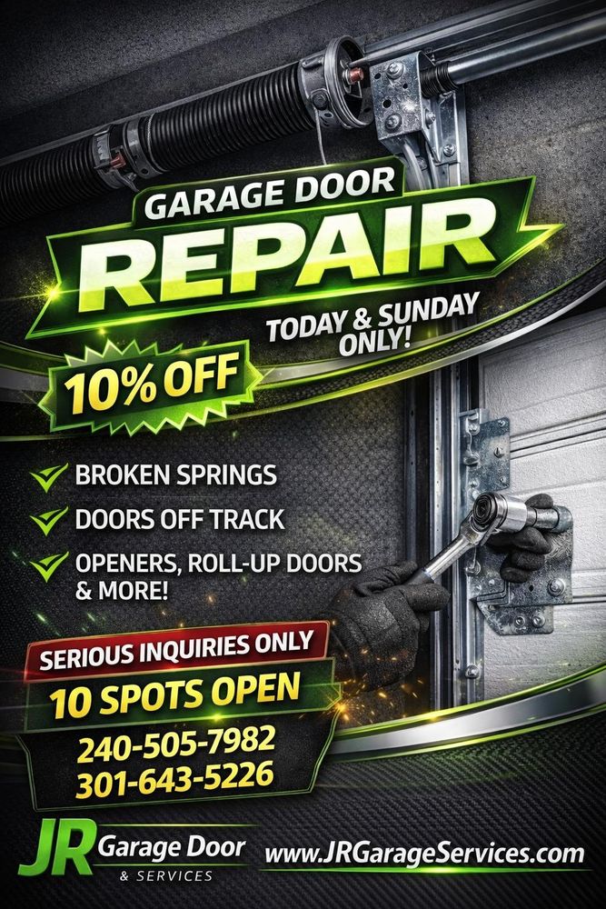 All Photos for JR Garage Door and Services in Charles County, MD