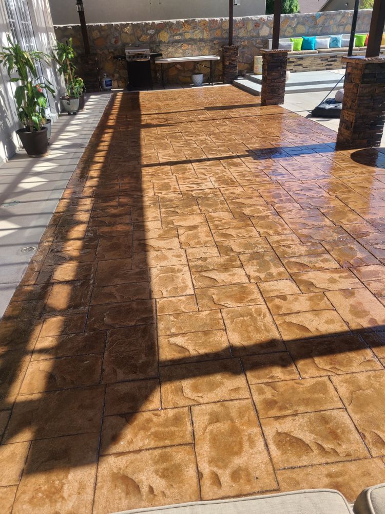 Residential Concrete Shine for ADM Landscaping & Irrigation LLC in El Paso,  TX