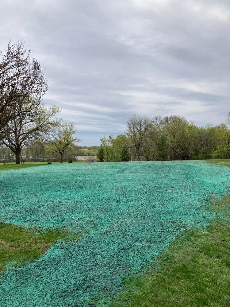 Our Reseeding service helps rejuvenate your lawn by planting new grass seeds in bare or patchy areas, promoting healthy growth and creating a lush, green landscape for your home. for TS Hydroseeding in Morris,  MN