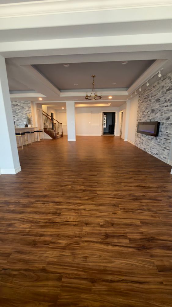 experience seamless floor installation with our expert team, ensuring precision and quality from start to finish for your home’s flooring needs, making every step smooth and stress-free for homeowners like you. for Alpha Flooring & Painting Services. in Centennial, CO