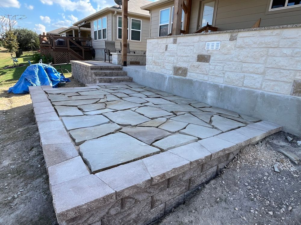 Landscape Design and Installation for Espinoza Landscape in Cibolo, TX