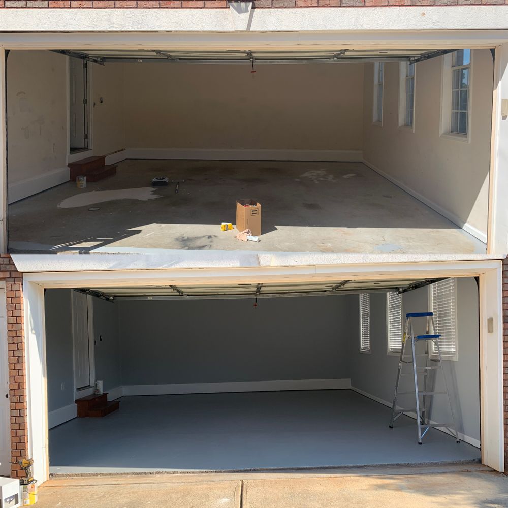 Our Concrete Painting service restores faded, stained surfaces with durable coatings that improve appearance, protect against wear, and complement your property. Count on clean prep, lasting results, and professional craftsmanship. for CM Pride Painting LLC in Douglasville, GA