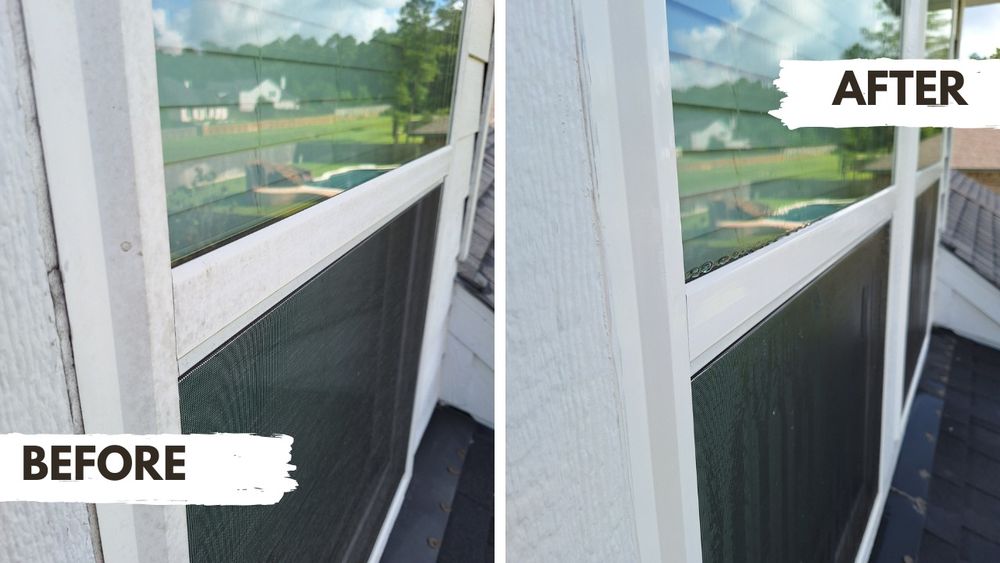 Before and After for Connected Exterior Cleaning in Dallas, TX