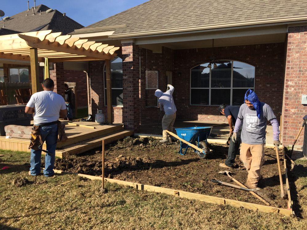 Patios for Texas Curb N Borders in Houston, TX