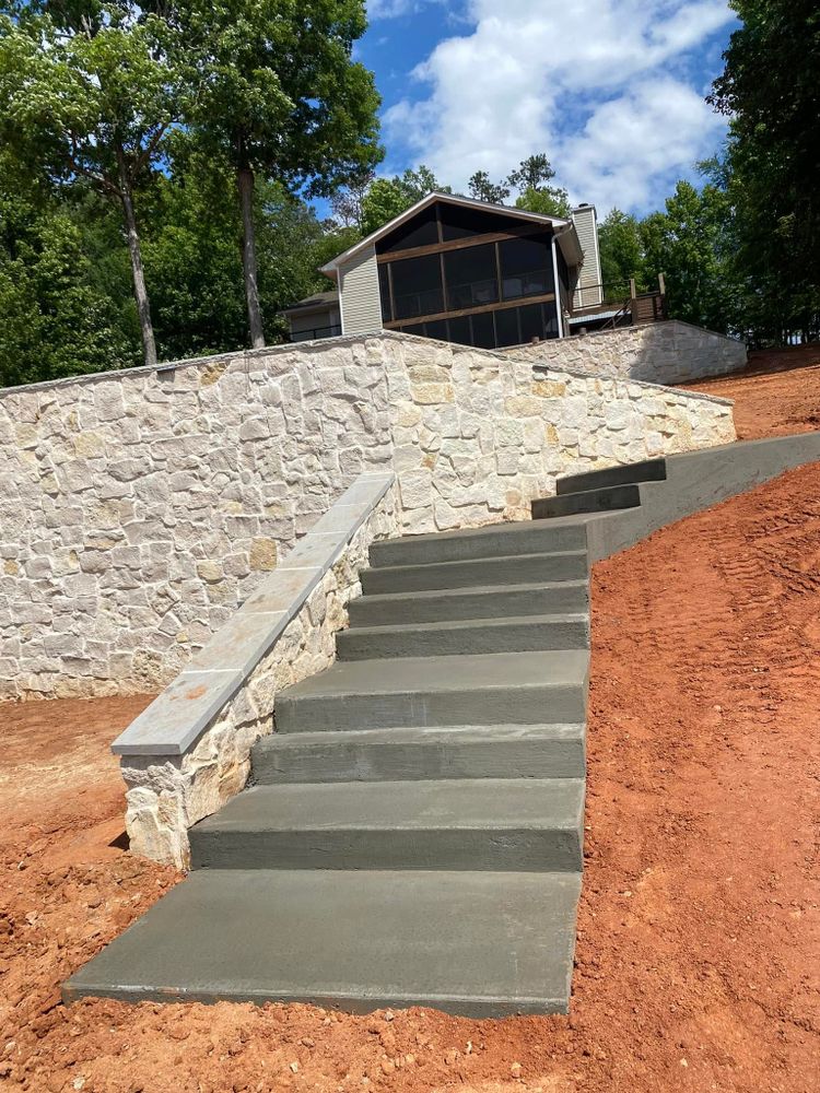 Our professional hardscaping services transform outdoor spaces with expertly designed patios, walkways, and retaining walls to enhance your home's beauty and functionality. Enjoy durable elegance tailored perfectly to your vision. for Lawn Pro Landscape in Milledgeville, GA