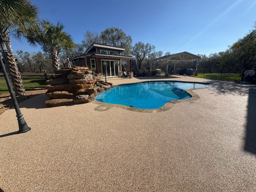 Pool Decks for TEX STONE Resin & Epoxy Coatings in Schertz, TX