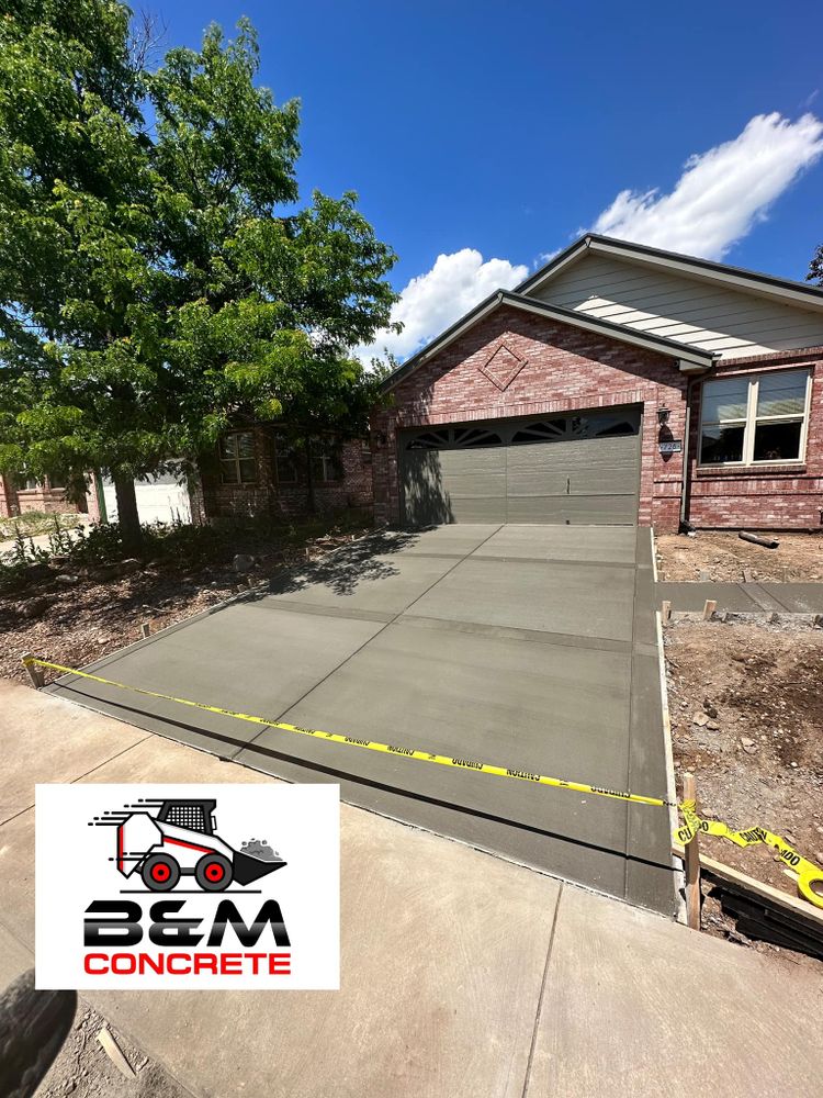 Concrete Driveways for B&M Concrete LLC in Longmont, CO