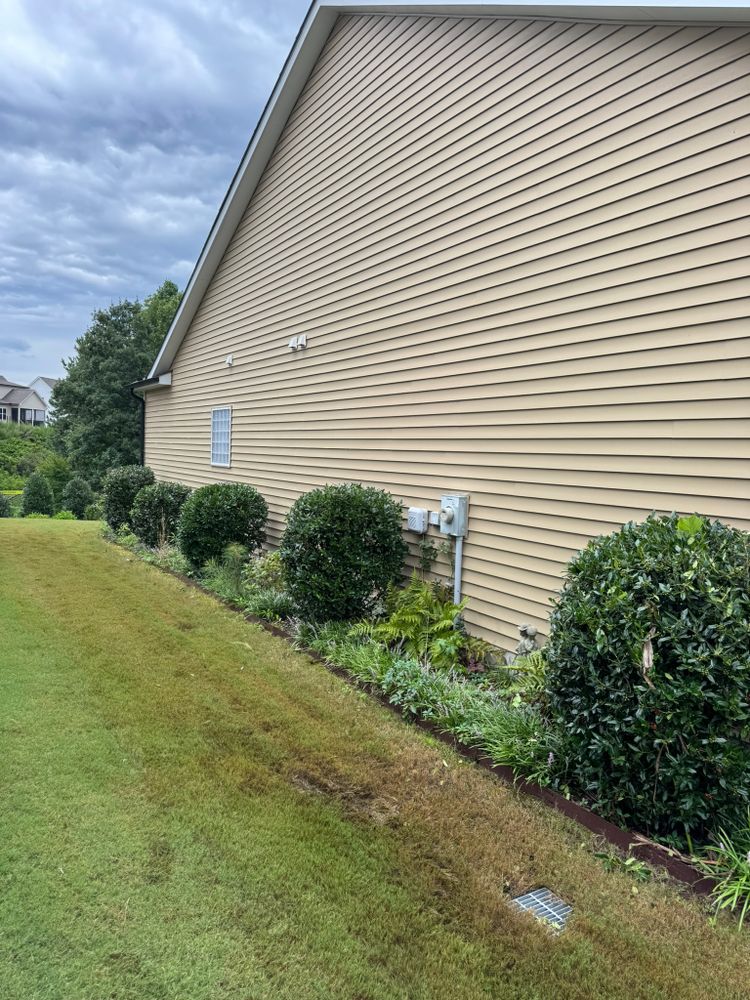 Property maintenance services including lawn mowing, shrub trimming, edging, cleanups, leaf removal, weed control, and general landscape maintenance to keep your property looking clean and well-maintained year-round. for Done2Day LLC in Wake Forest, NC