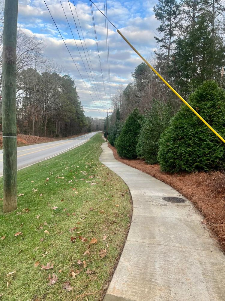 Our Fall Clean Up service ensures your yard is prepared for winter, offering leaf removal, trimming plants, clearing debris and maintaining lawn health to keep your property pristine and ready for the new season. for Pecina Pine Needles in Monroe, NC
