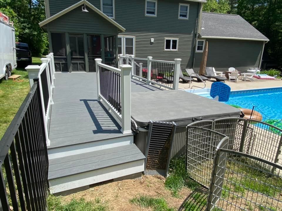 Deck Installation for Eagle Services LLC in Casco, ME