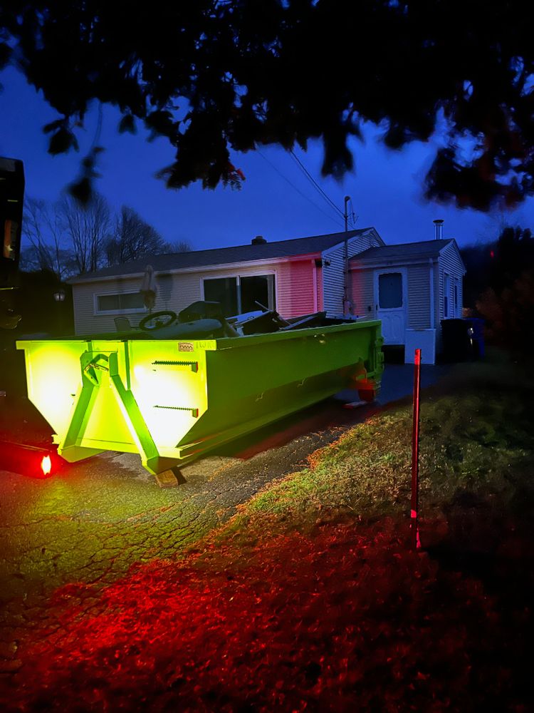 Our Ten Yard Dumpster Rental offers homeowners a convenient solution for small renovation projects and cleanouts, providing efficient waste management with easy scheduling and reliable pick-up at an affordable price. for Chapman Industries LLC in Ellington, CT