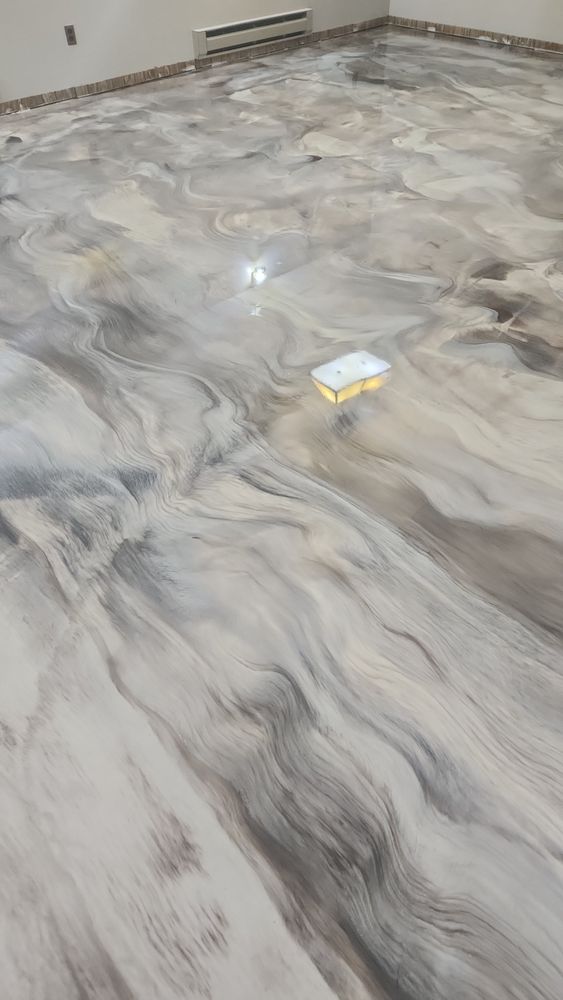 Metallic Epoxy Flooring for Concrete Designs in Thief River Falls, MN