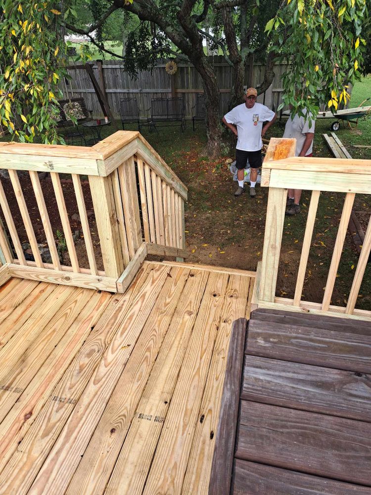 Transform your outdoor space with our expert deck and patio installation services, offering durable materials, customized designs, and professional craftsmanship to enhance beauty and functionality in your home's exterior oasis. for American Labor Co. LLC  in Tullahoma, TN