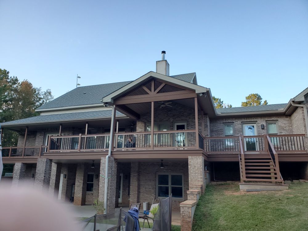 Aluminum Composite Porches and Decks  for Emfinger Custom Builders LLC in Pine Mountain, GA