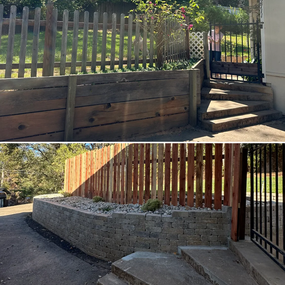 “Before & After” for Diamond Landscape & Hardscape in Diamond Springs, CA